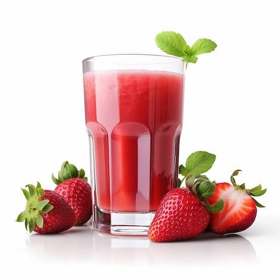 Suco 100% natural de Morango